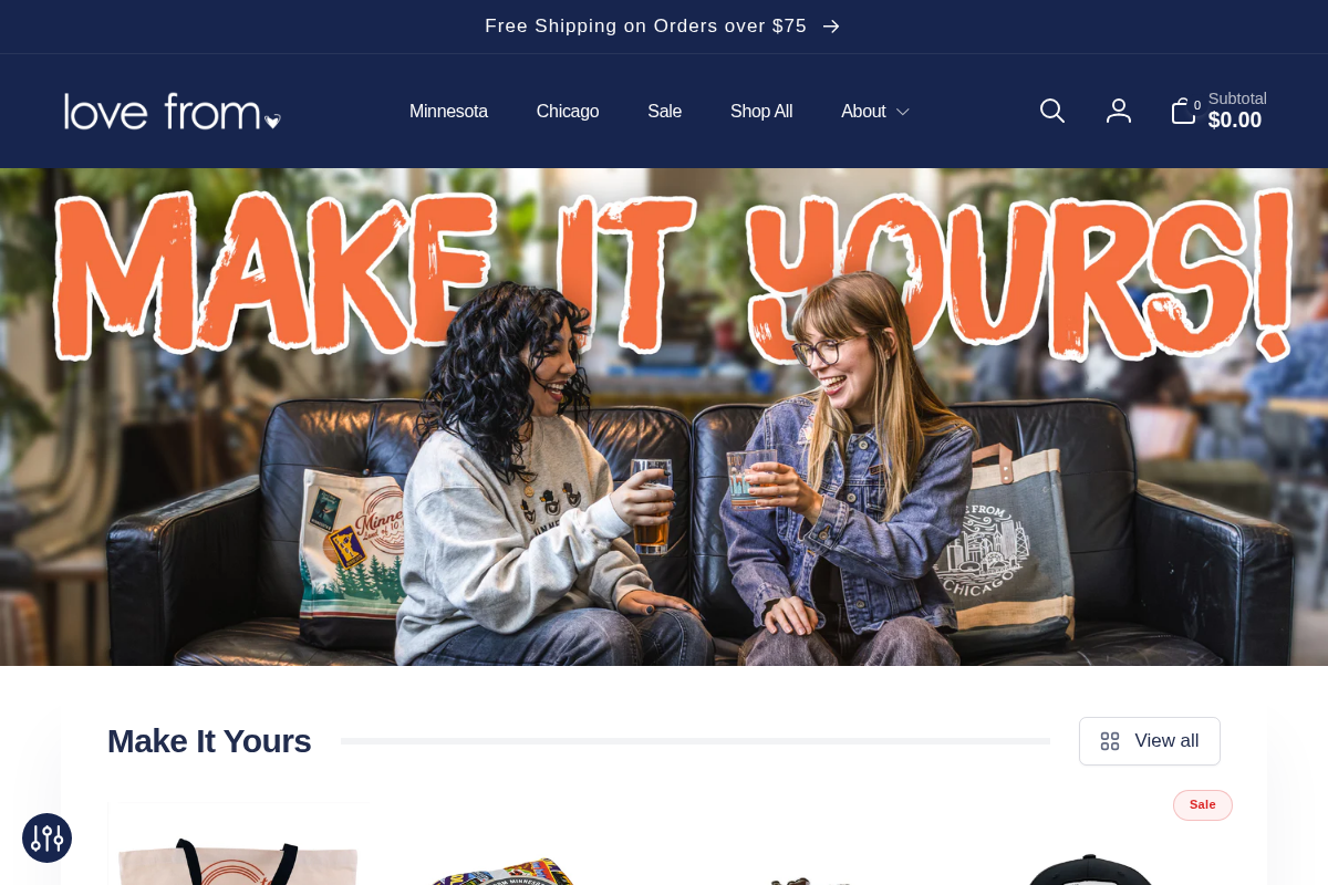 lovefromcompanies.com homepage screenshot