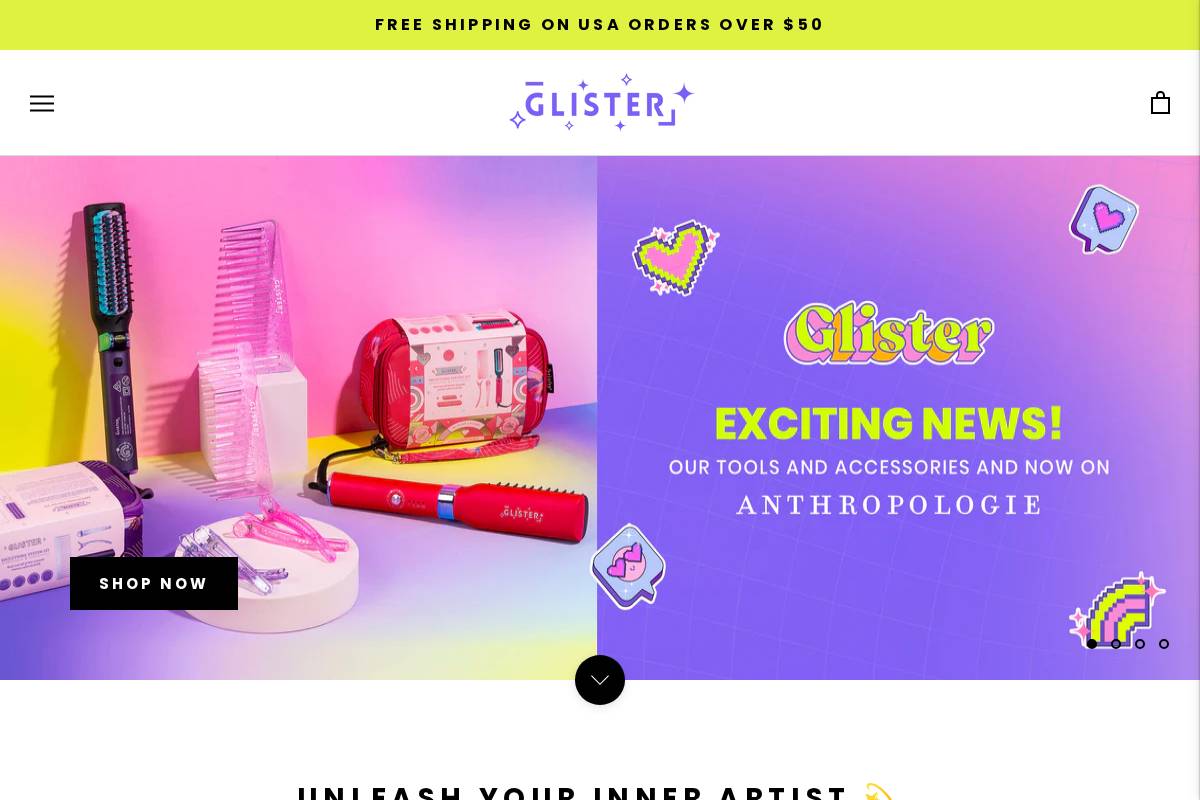 loveglister.com homepage screenshot