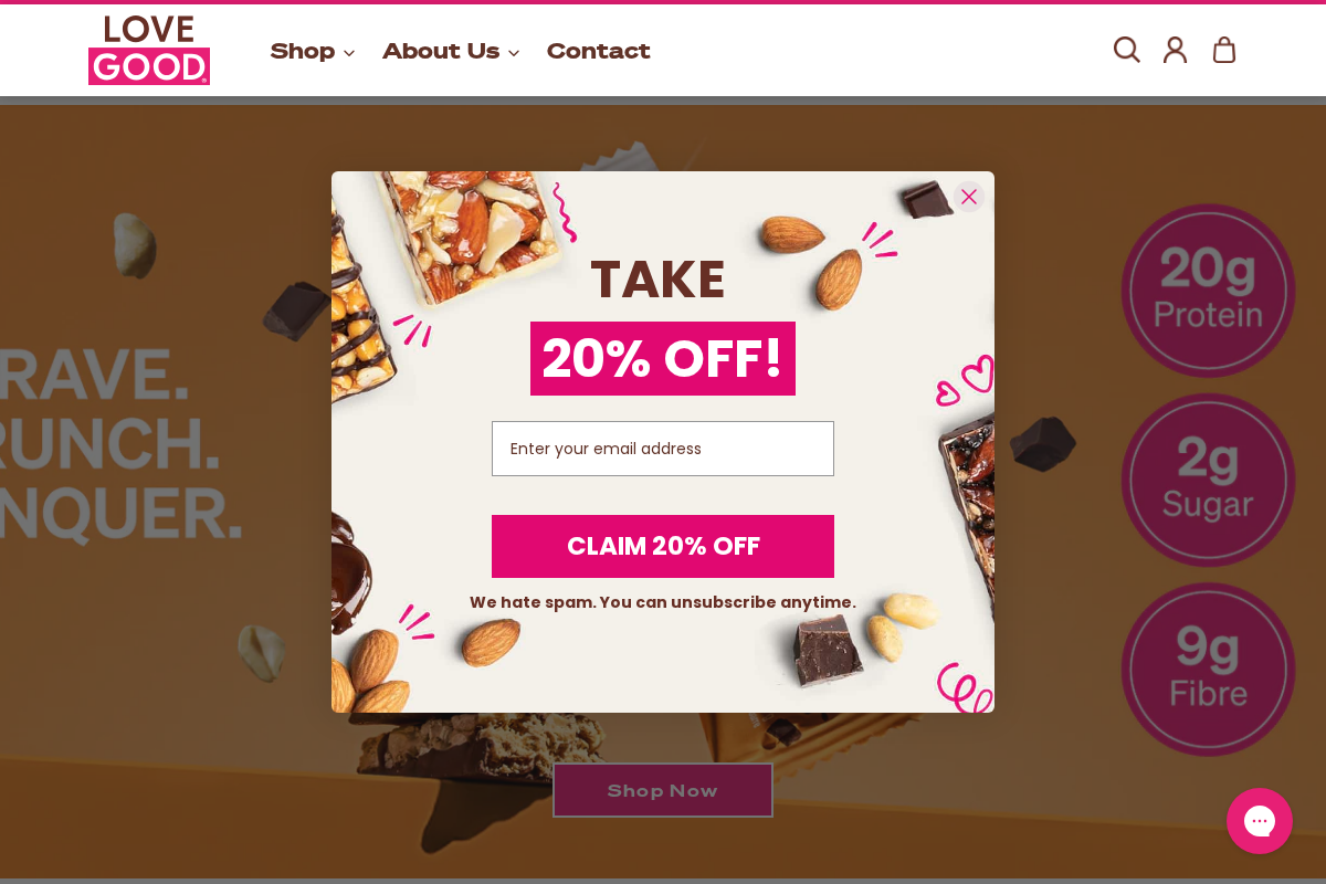 lovegoodfats.com homepage screenshot