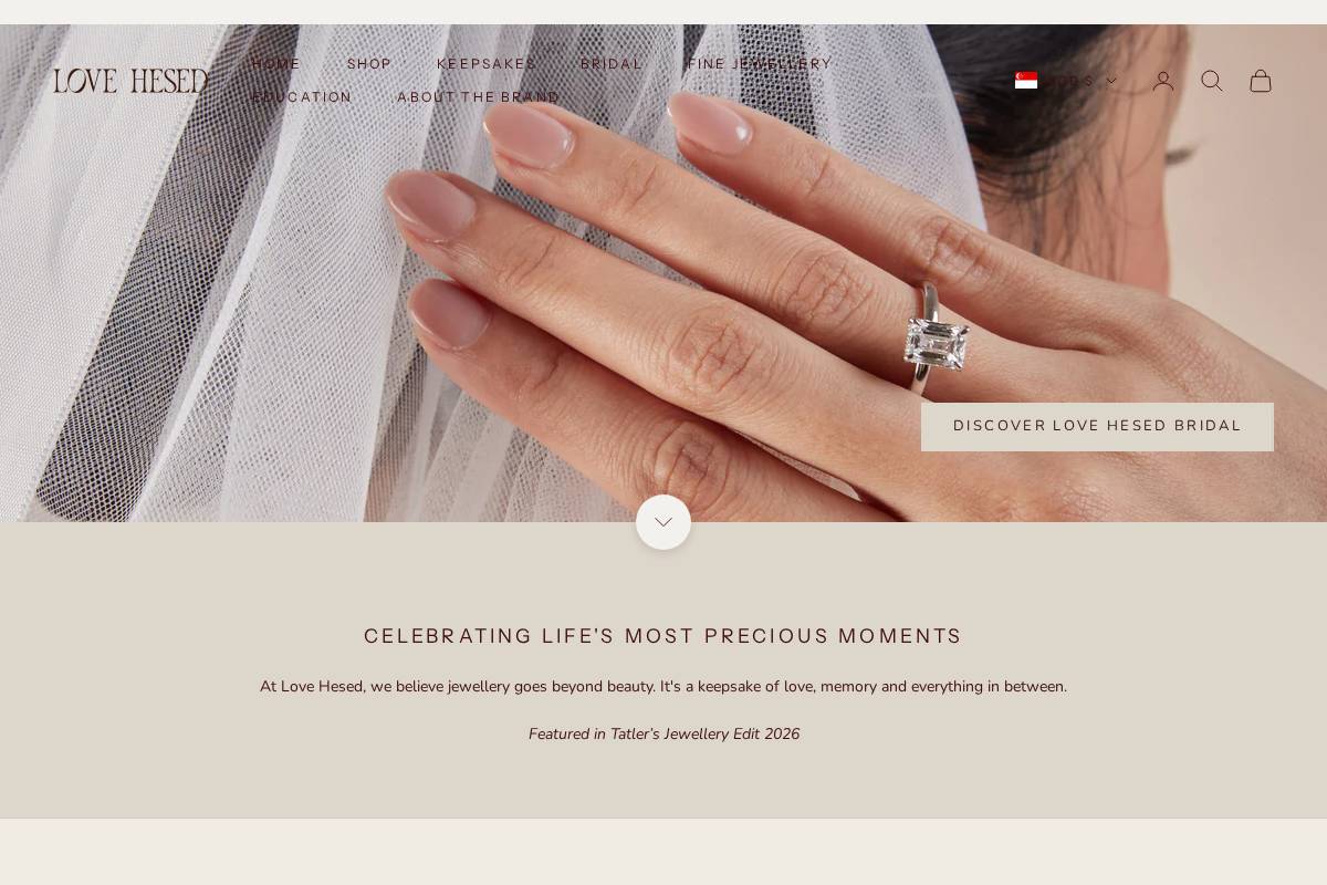 lovehesed.com homepage screenshot