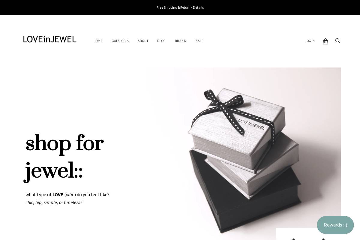 loveinjewel.com homepage screenshot