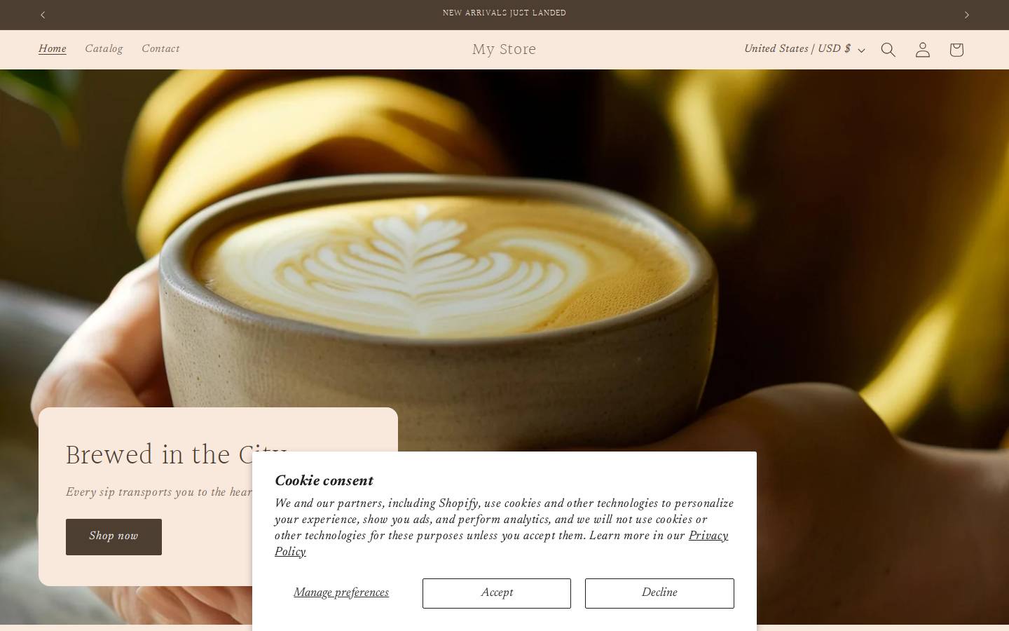 lovejoecoffee.com homepage screenshot