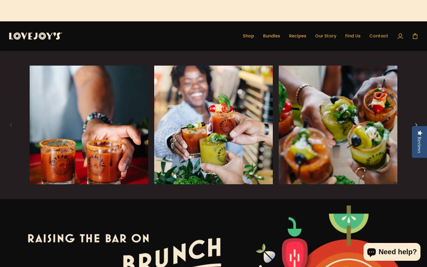 lovejoysbrand.com homepage screenshot