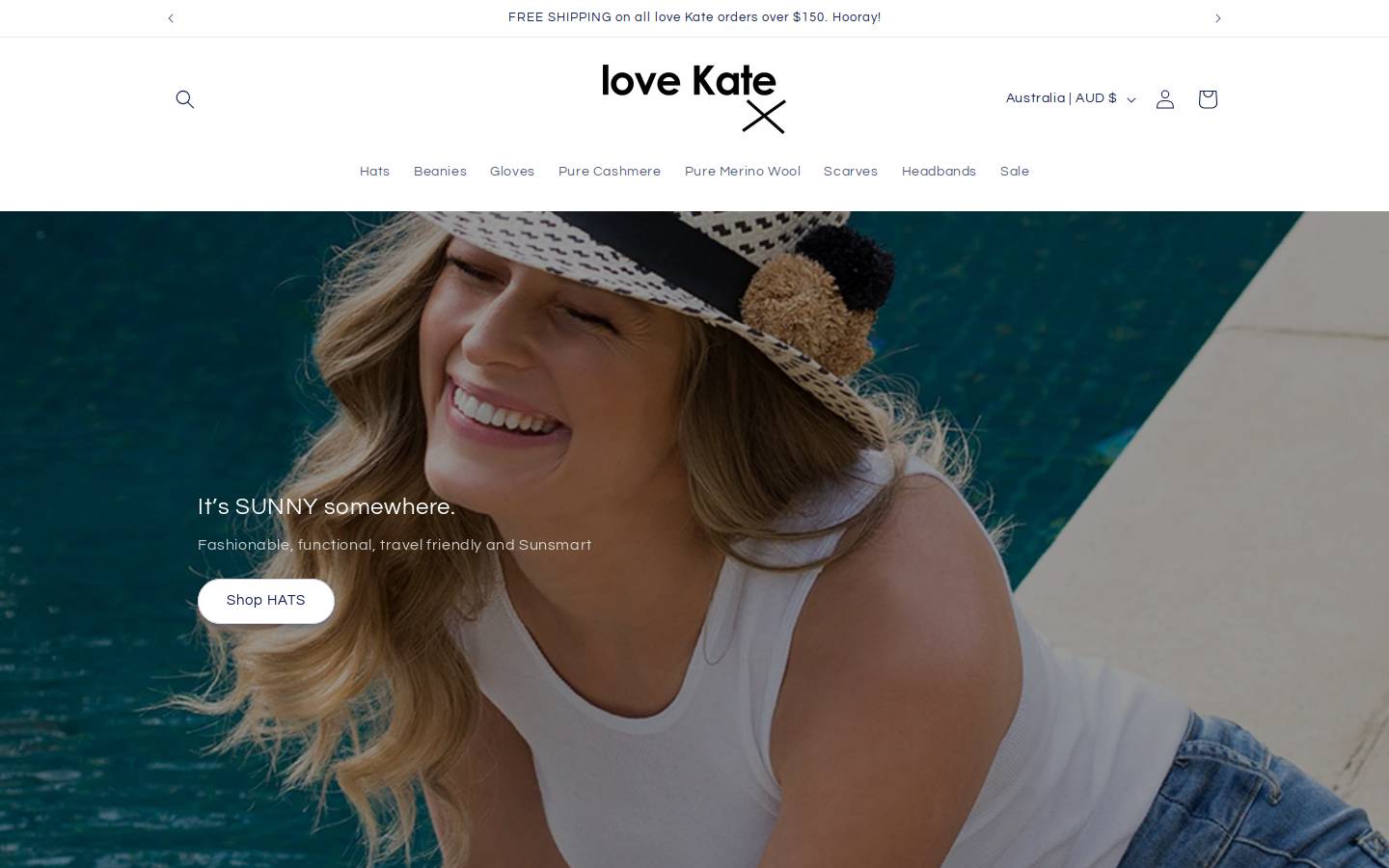 lovekate.com.au homepage screenshot