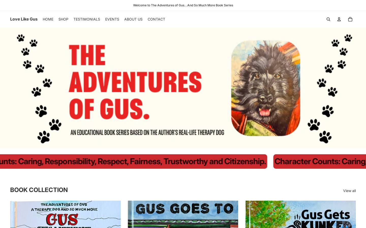 lovelikegus.com homepage screenshot