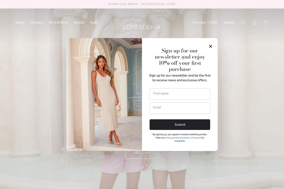 LOVE LOLINA homepage screenshot