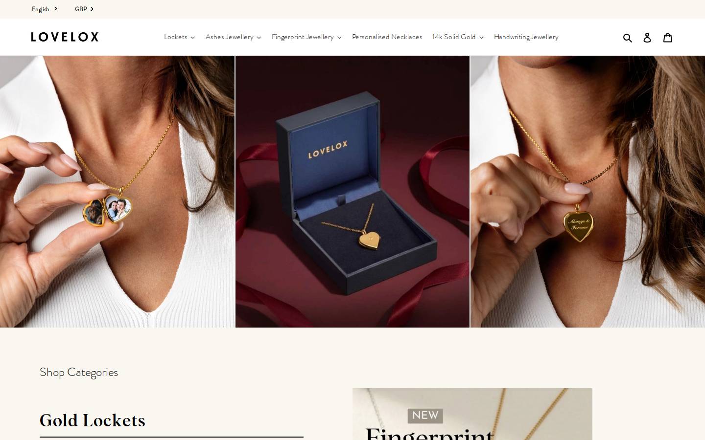 lovelox.com homepage screenshot