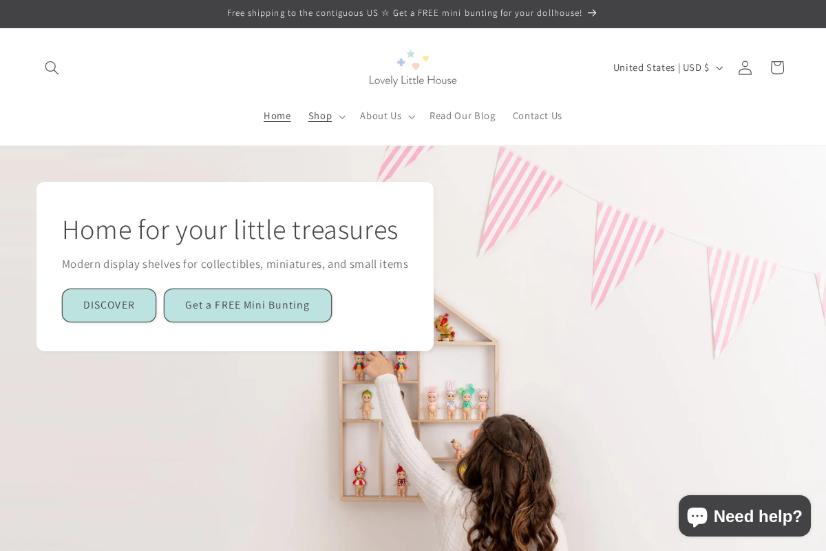 Lovely Little House homepage screenshot