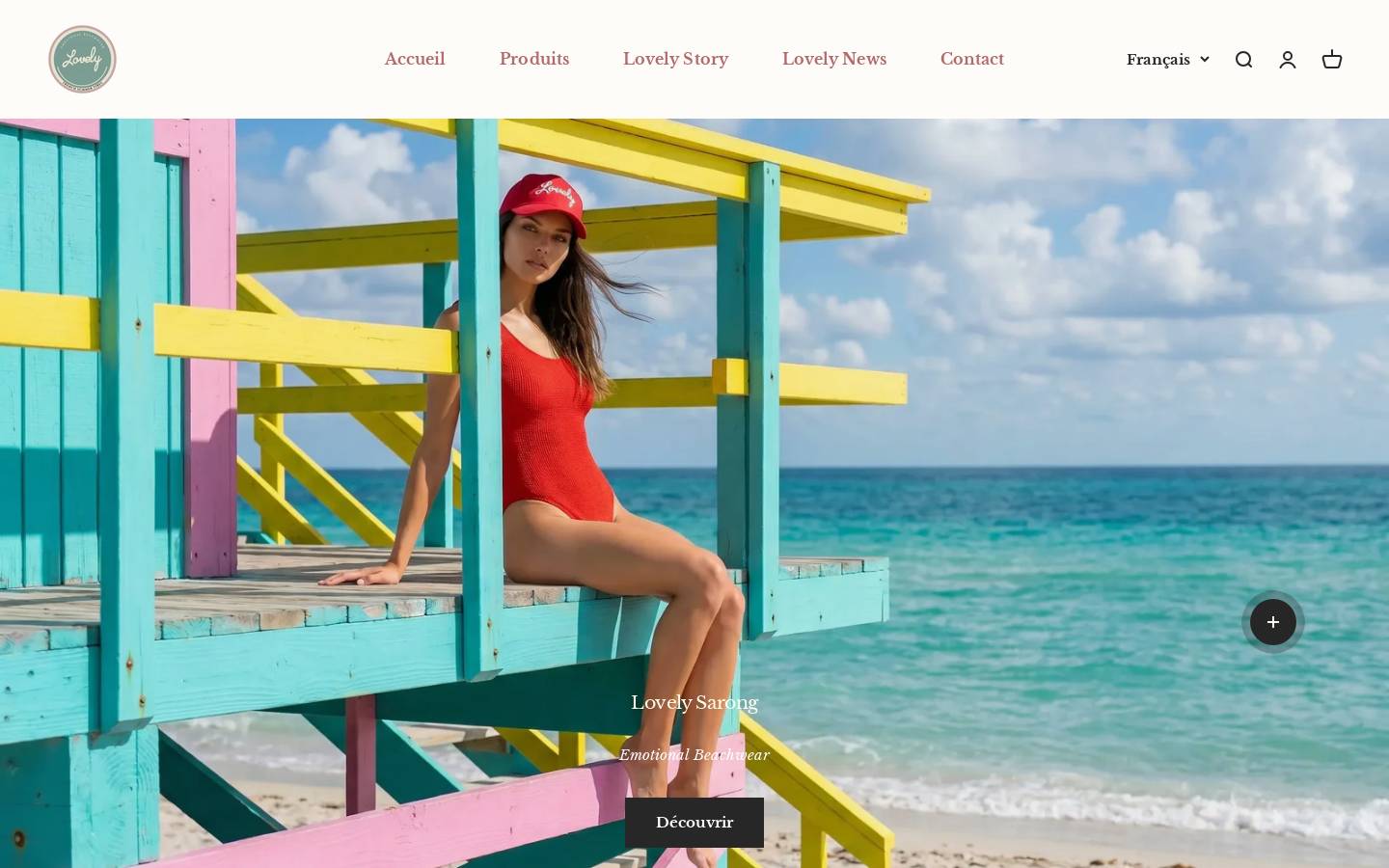 lovelysarong.com homepage screenshot