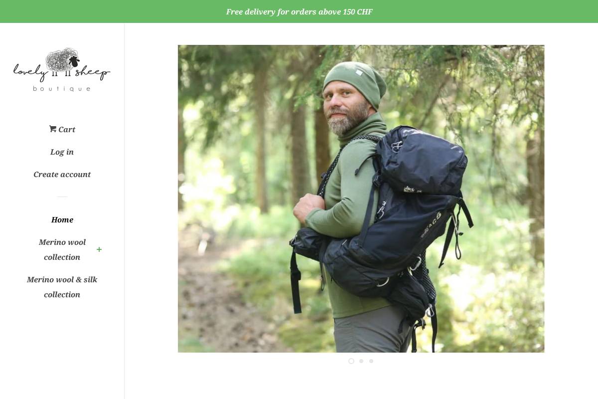 lovelysheep.ch homepage screenshot