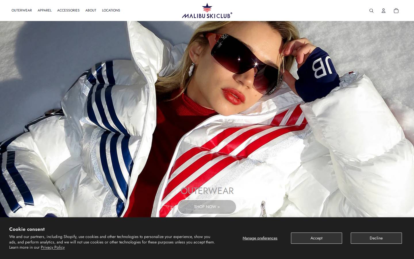 lovemalibuskiclub.com homepage screenshot