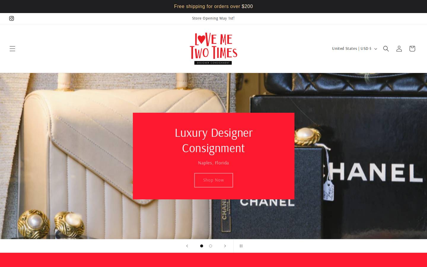 lovemetwotimesnaples.com homepage screenshot