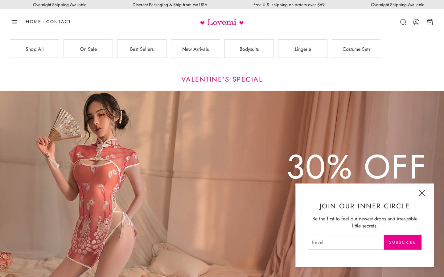 lovemishop.com homepage screenshot