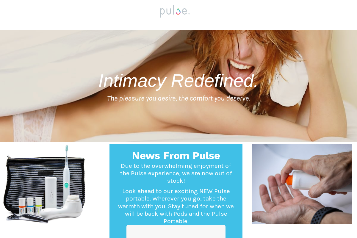 lovemypulse.com homepage screenshot