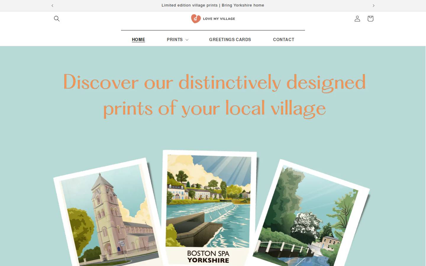 lovemyvillage.co.uk homepage screenshot