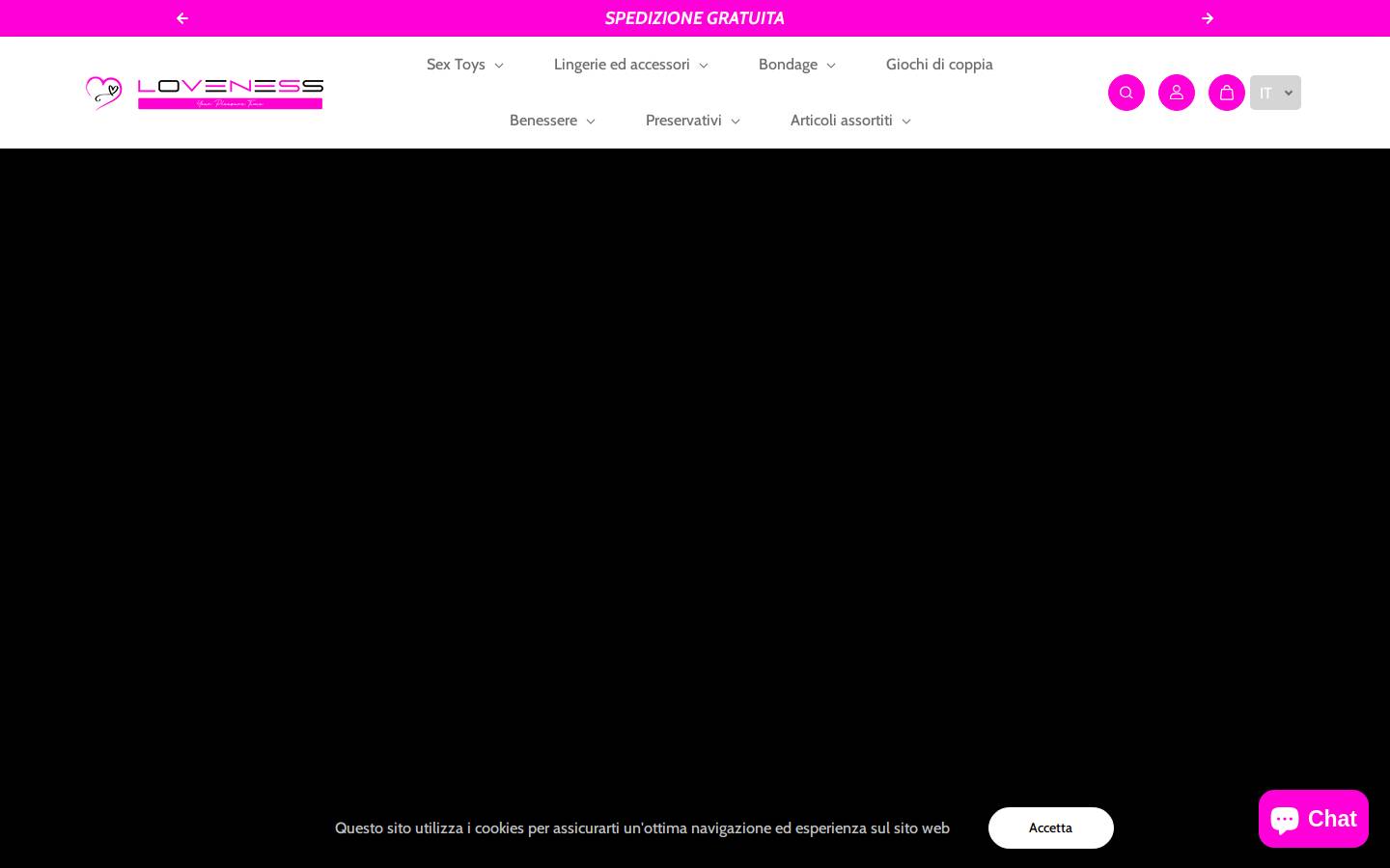 Loveness homepage screenshot