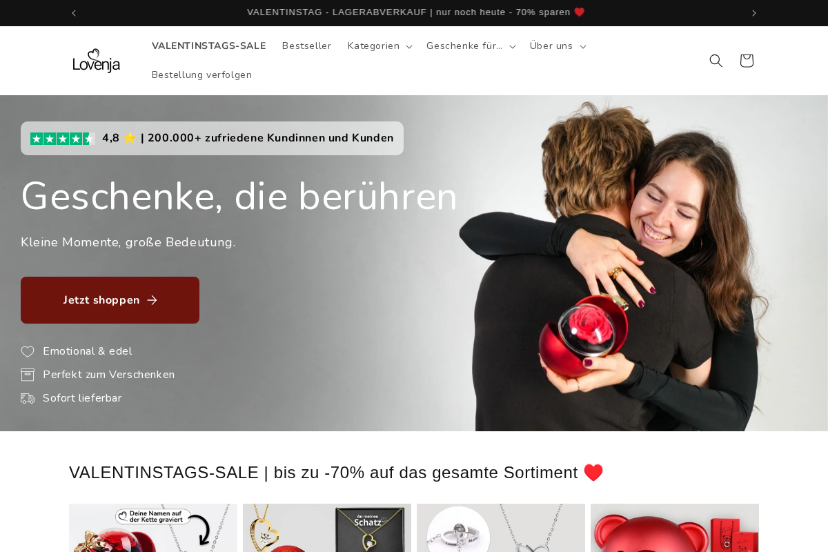 Lovenja homepage screenshot