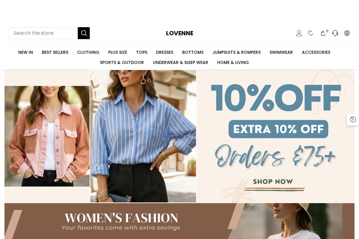 Lovenne homepage screenshot