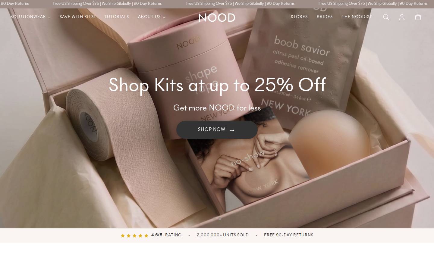 Lovenood homepage screenshot