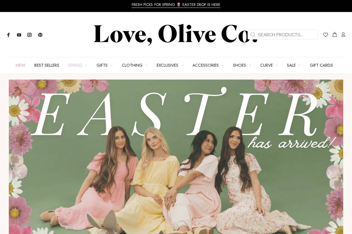 loveoliveco.com homepage screenshot