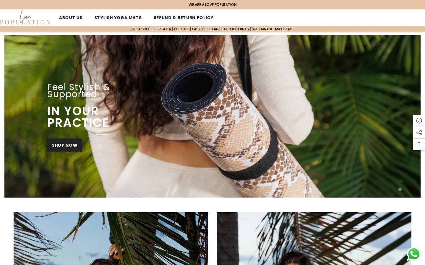 lovepopulation.com homepage screenshot