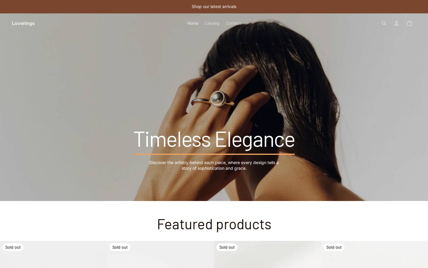 loverings.net homepage screenshot