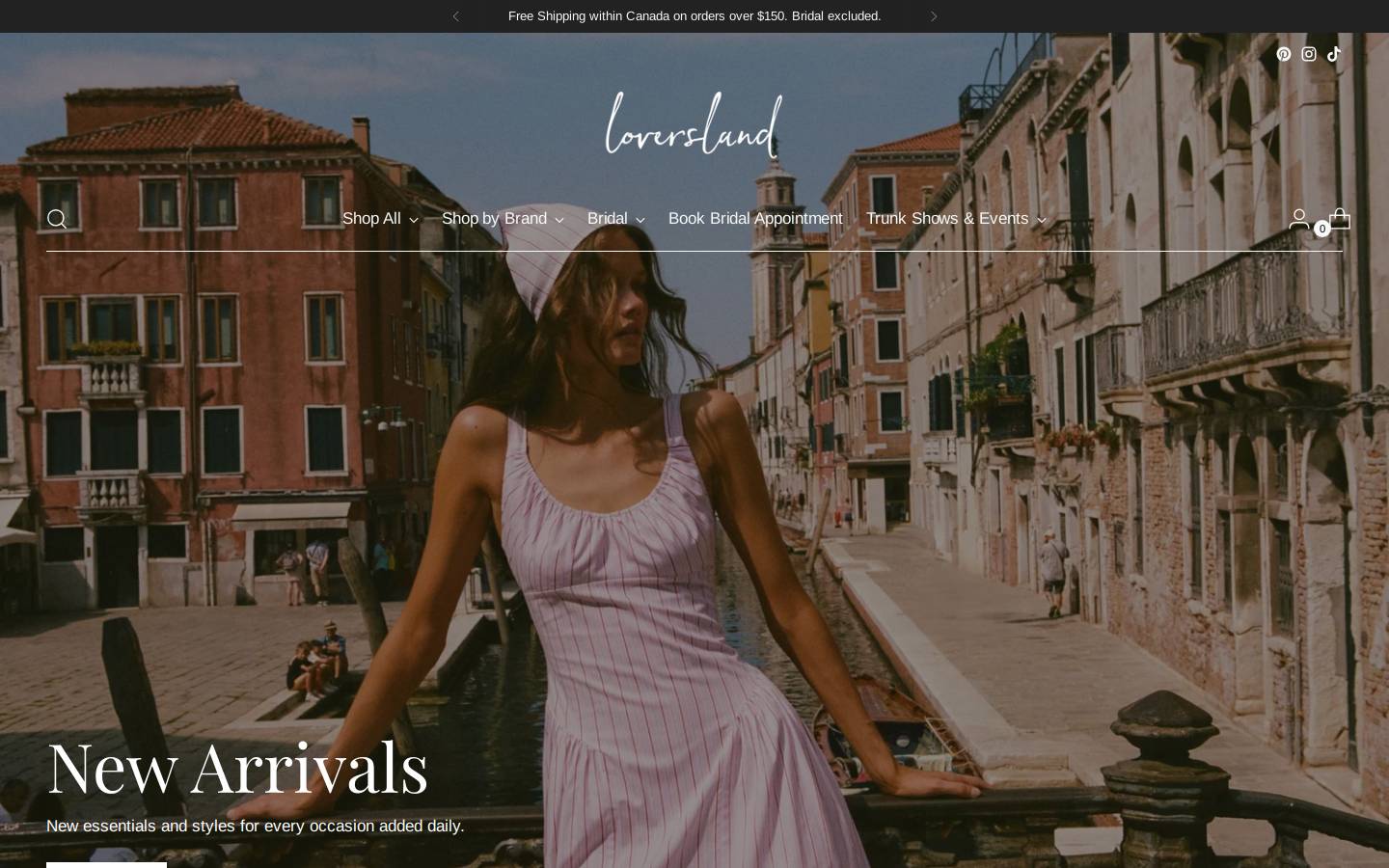 loversland.com homepage screenshot