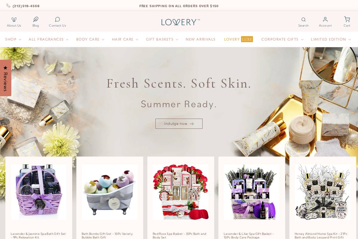 lovery.com homepage screenshot