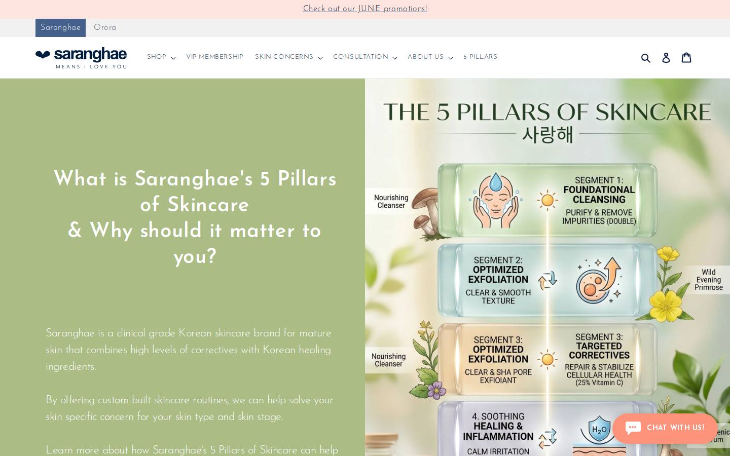 Saranghae homepage screenshot