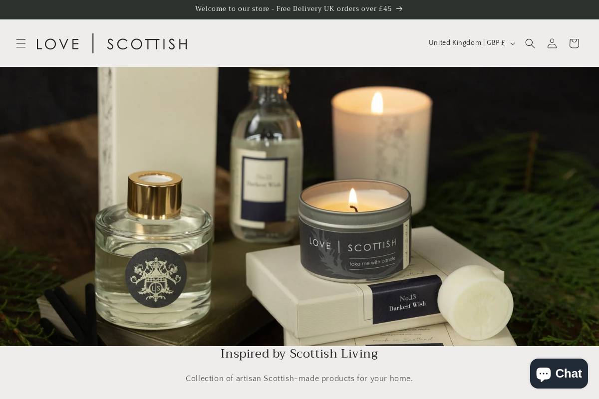 lovescottish.scot homepage screenshot