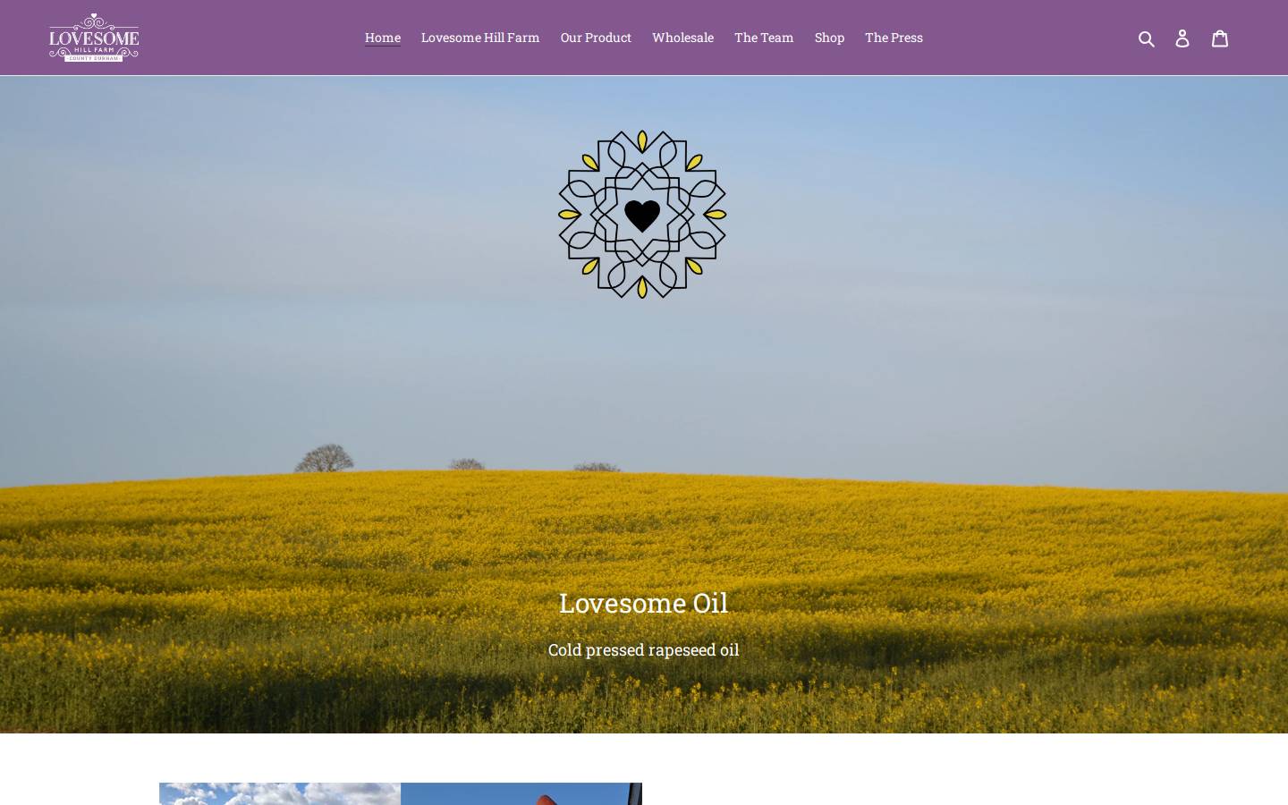lovesomeoil.com homepage screenshot