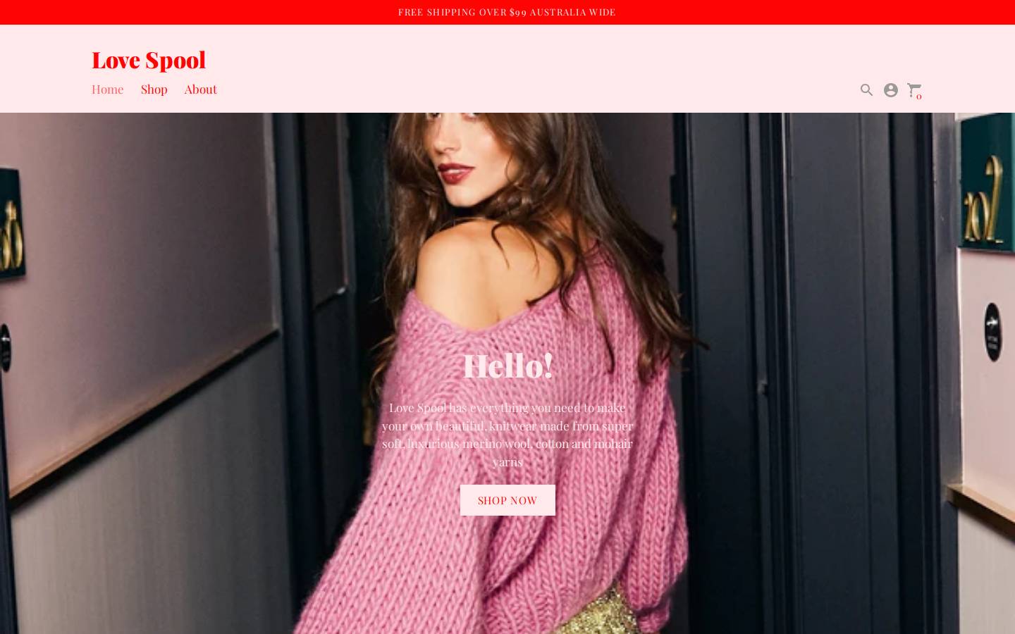 lovespool.com homepage screenshot