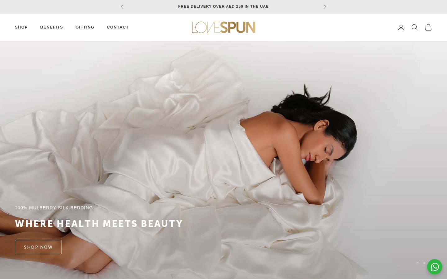 Lovespun homepage screenshot