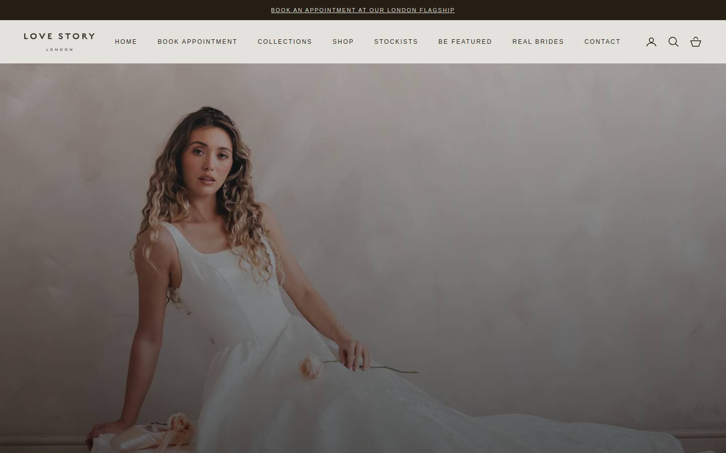 lovestorylondon.com homepage screenshot