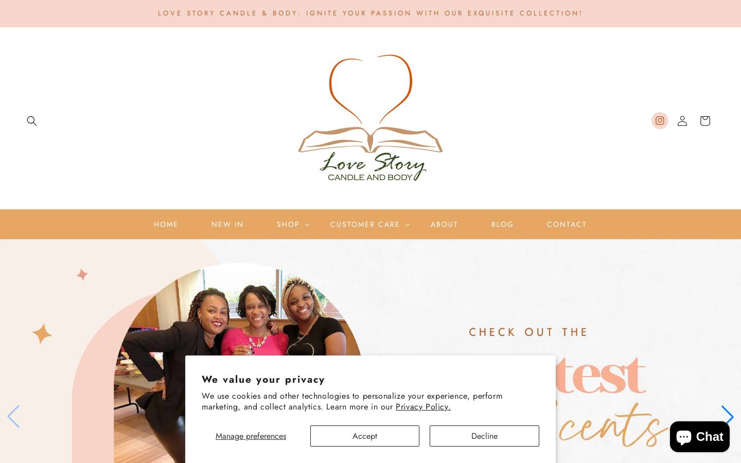 lovestorywellness.com homepage screenshot