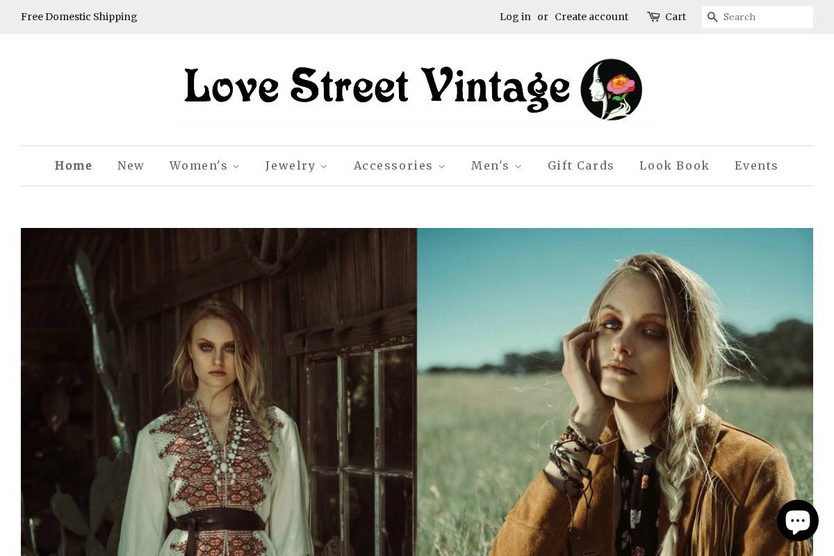 lovestreetsf.com homepage screenshot