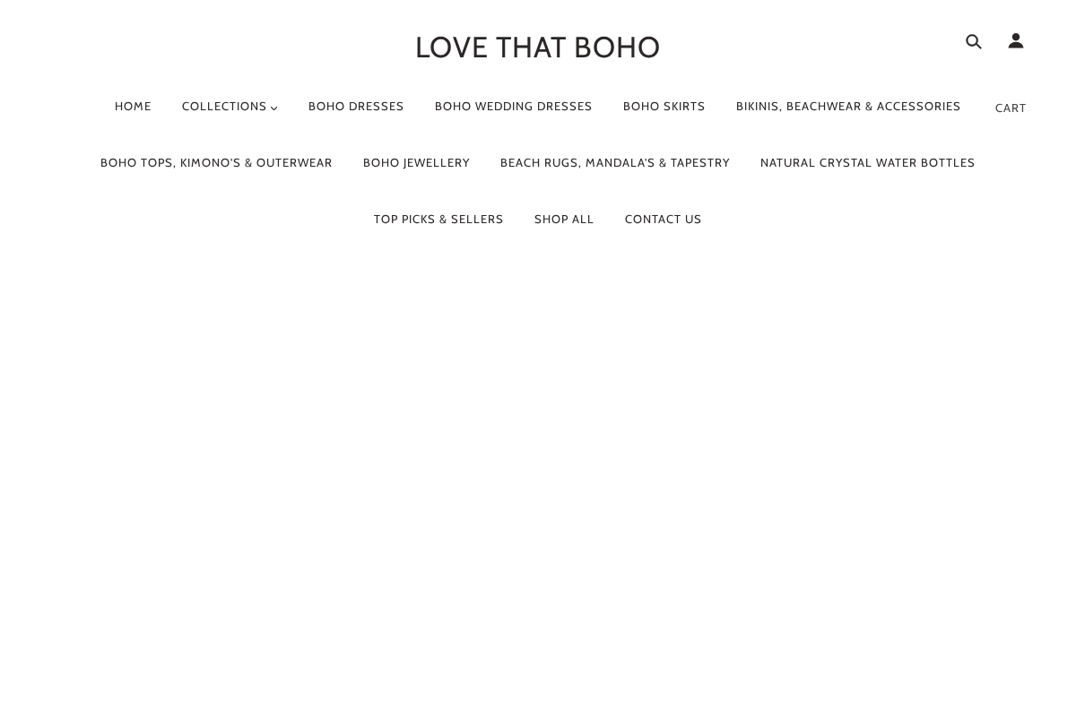 Love that Boho homepage screenshot