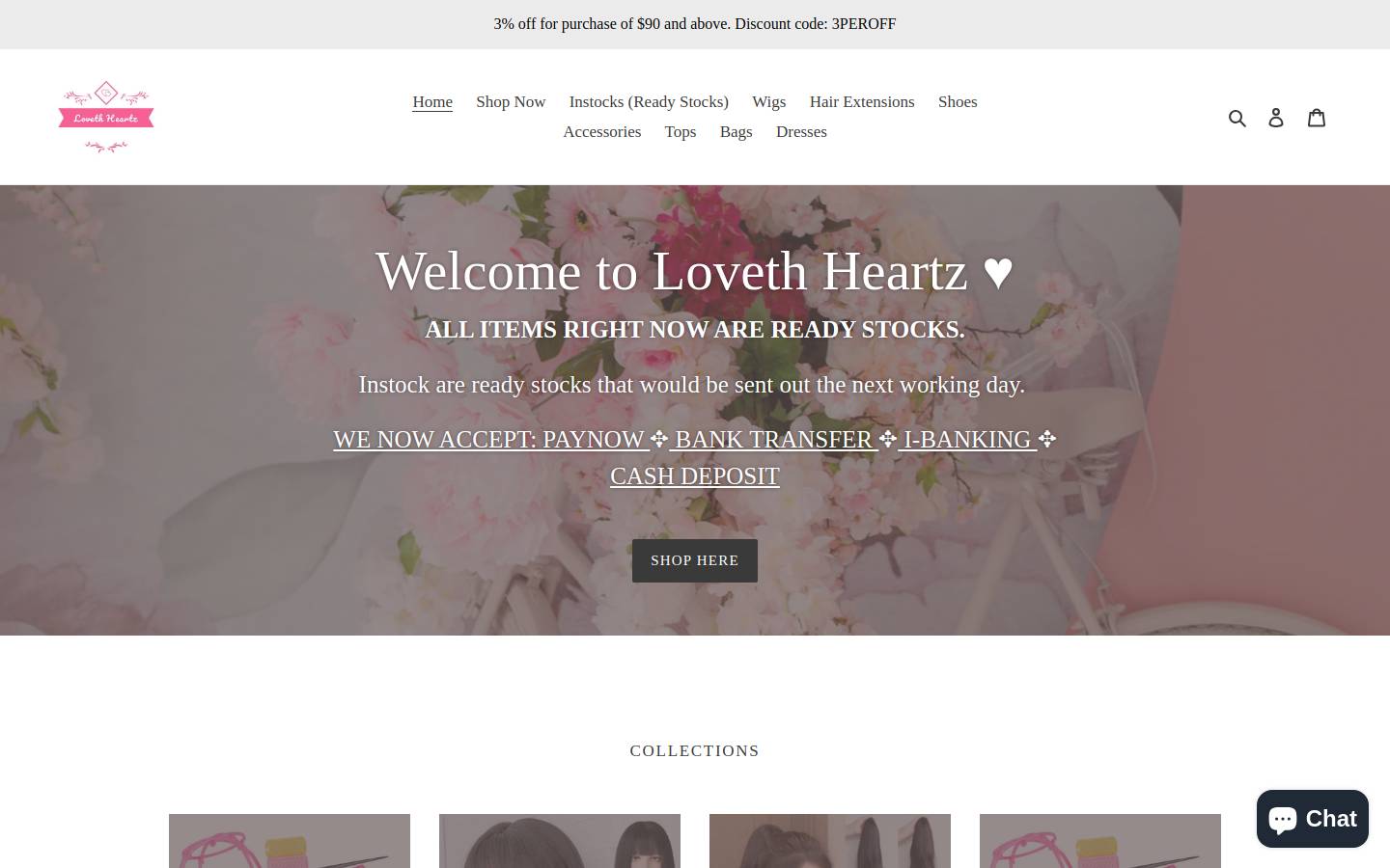 lovethheartz.com homepage screenshot