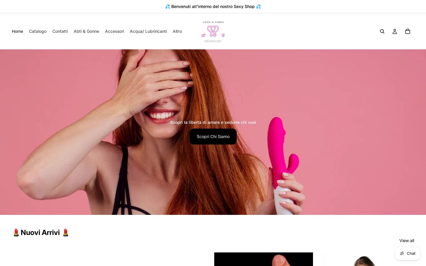 lovevibes.store homepage screenshot