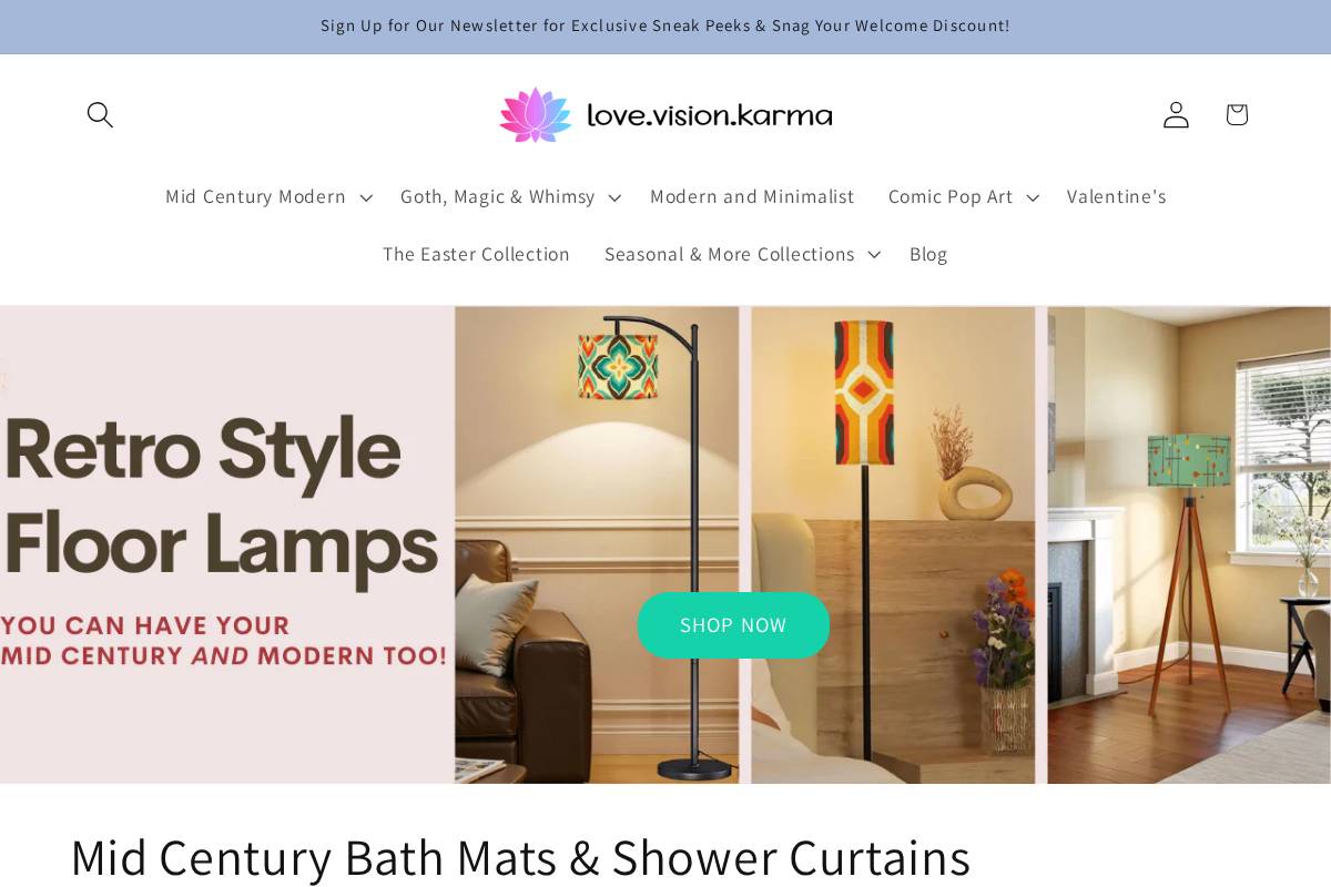 lovevisionkarma.com homepage screenshot