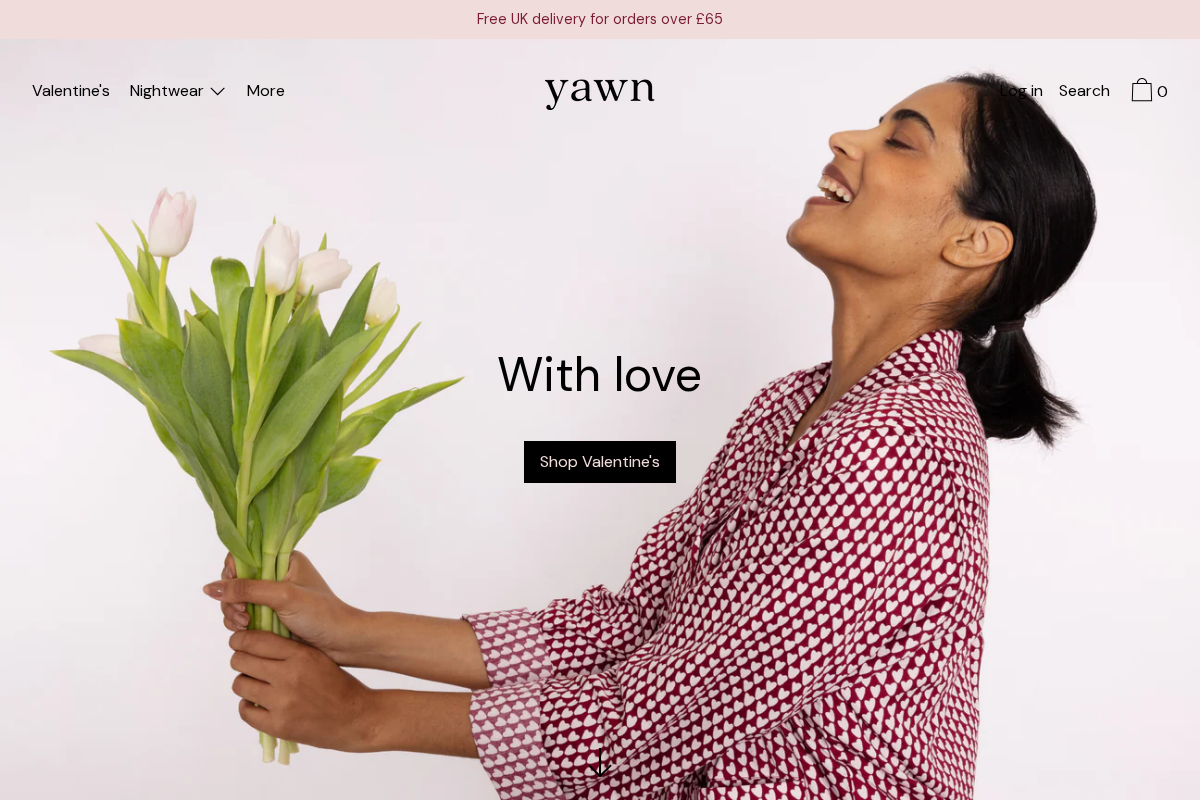 Yawn homepage screenshot