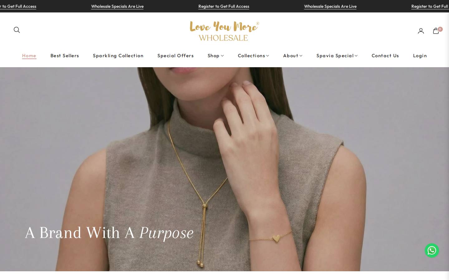 loveyoumorewholesale.com homepage screenshot