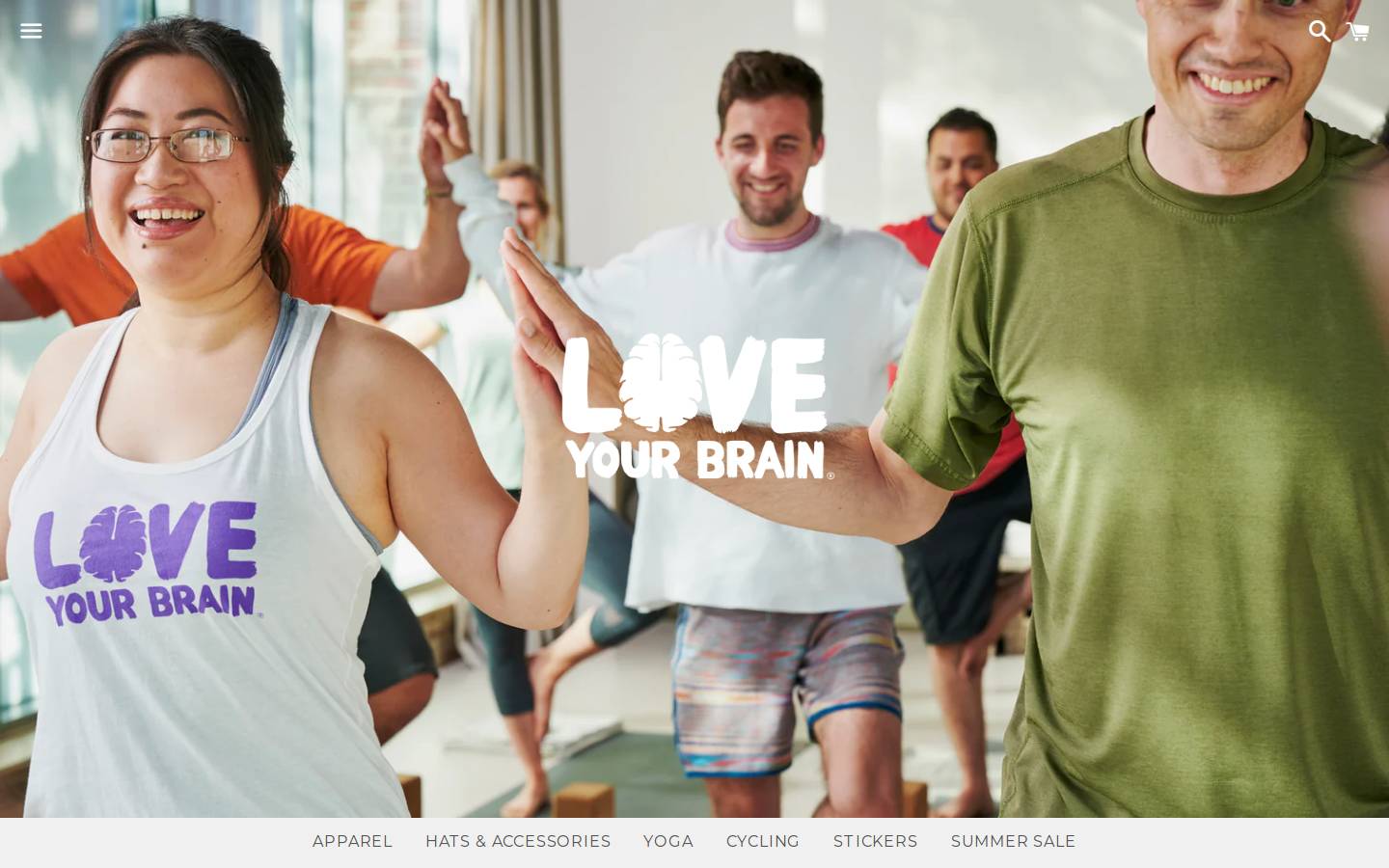 loveyourbrain.shop homepage screenshot