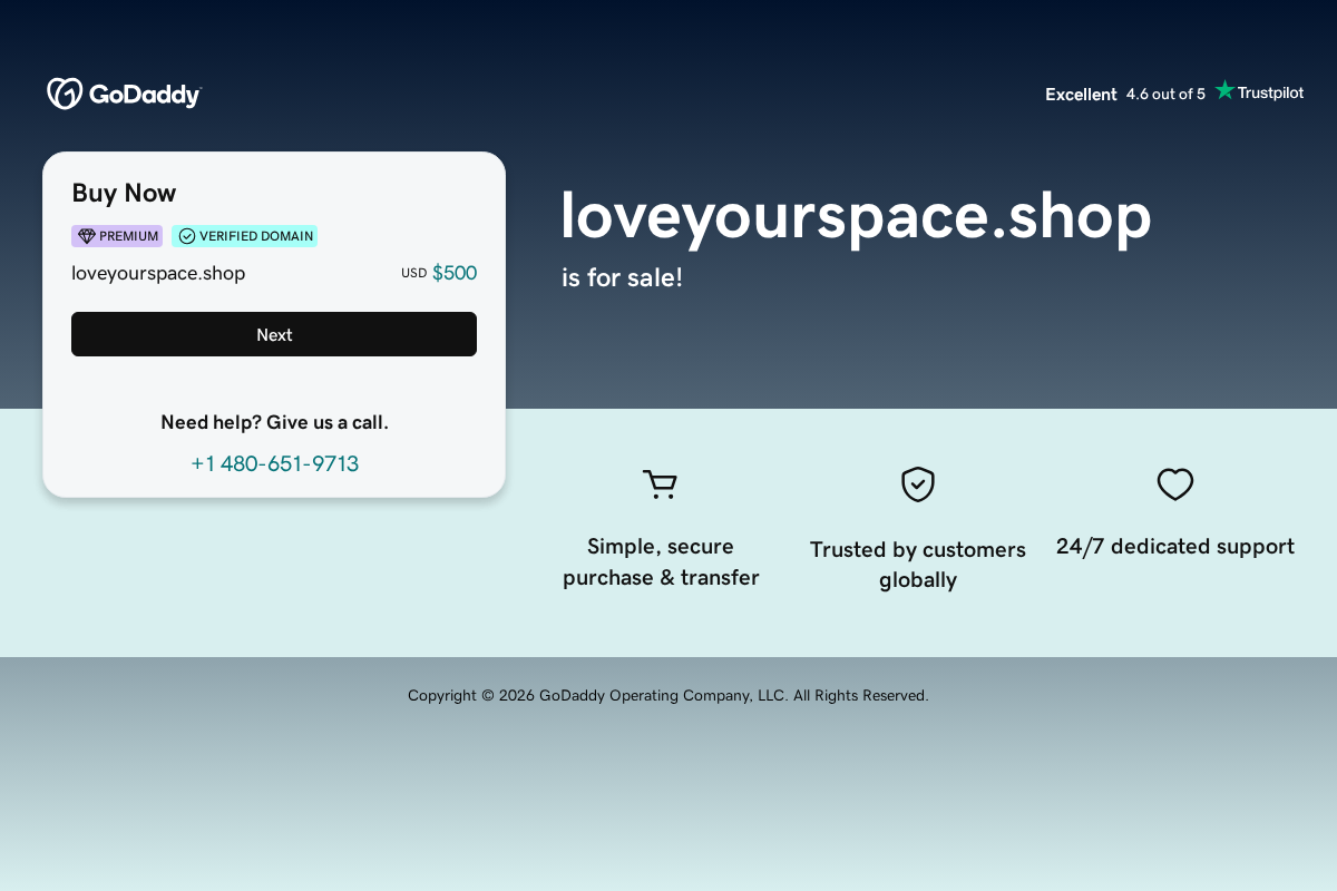loveyourspace.shop homepage screenshot