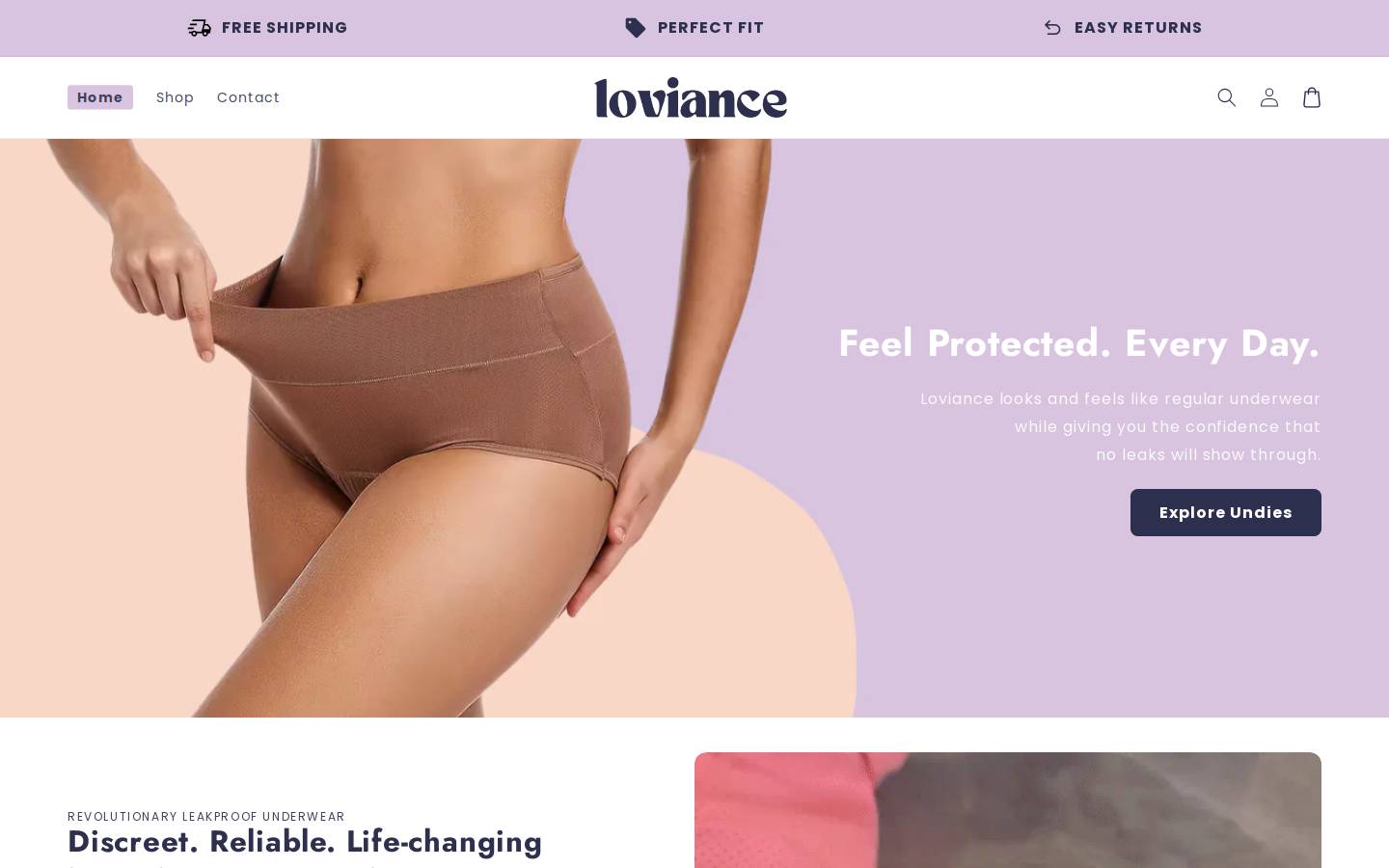 loviance.com homepage screenshot