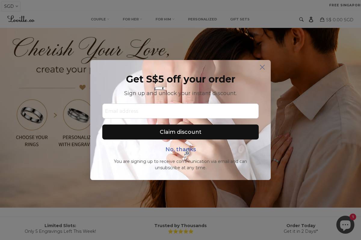 loville.co homepage screenshot