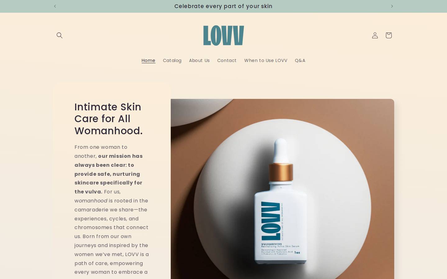 lovv.us homepage screenshot