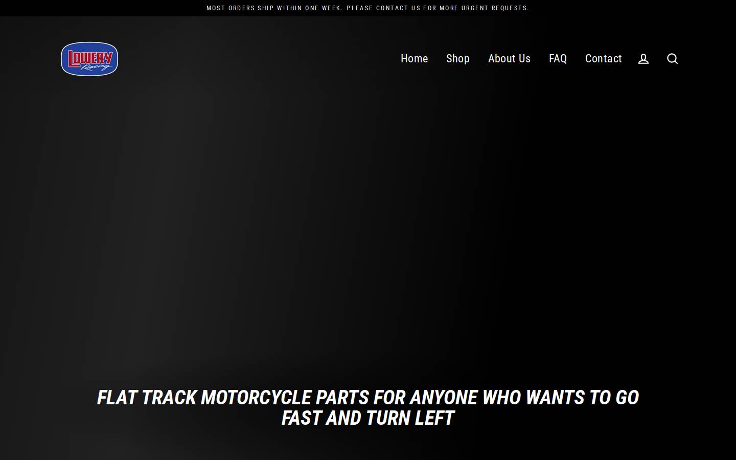 loweryracing.com homepage screenshot