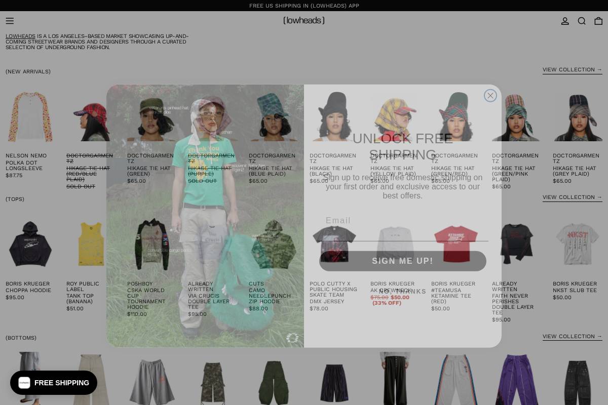 lowheads.com homepage screenshot