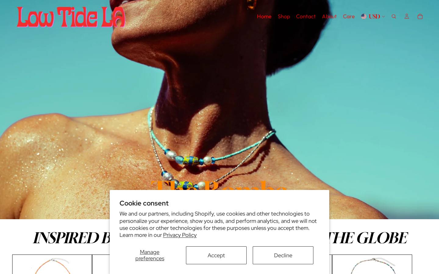 lowtidela.com homepage screenshot